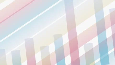 Colorful bar chart with rising data on a pastel background Stock Illustration