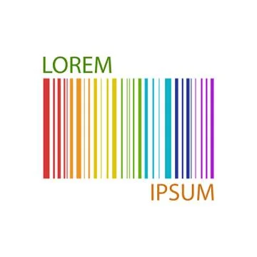 Colorful barcode Illustrazione stock