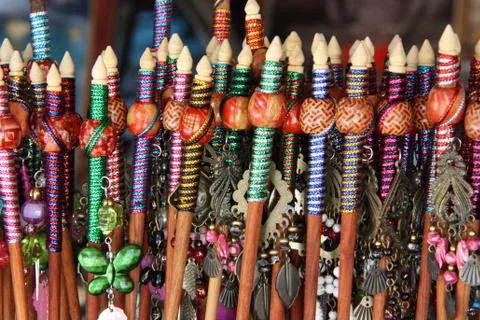 Colorful of barrette Stock Photos