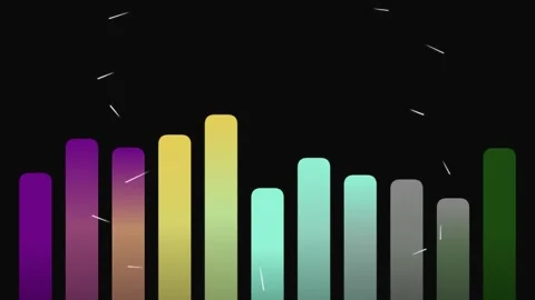 Colorful Bars with Exploding Graphics Animation 動画素材 329665635