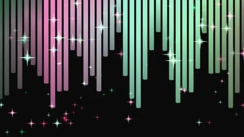 Colorful Bars Falling with Sparkling Lights Animation. Stock-Footage 330926461