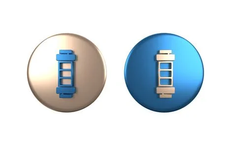 Colorful Battery charge level indicator icon isolated on white background. .. Stock Illustration