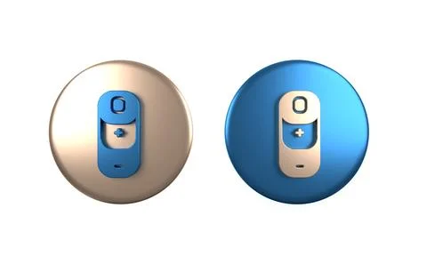 Colorful Battery charge level indicator icon isolated on white background. .. Stock Illustration