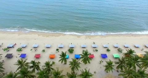 Colorful Beach Stock Footage 142764250