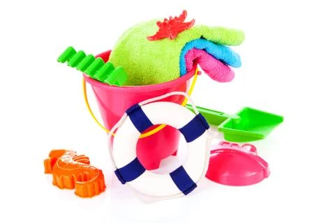 Colorful beach stuff Stock-Fotos