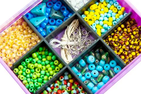 Colorful beads Stock Photos