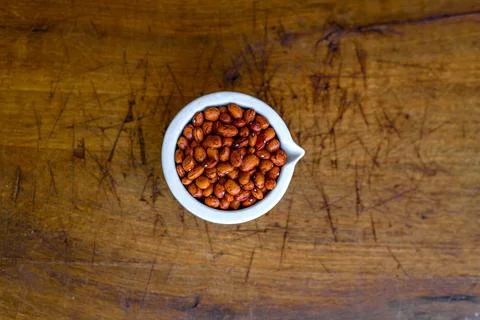 Colorful beans in the cup Stock Photos