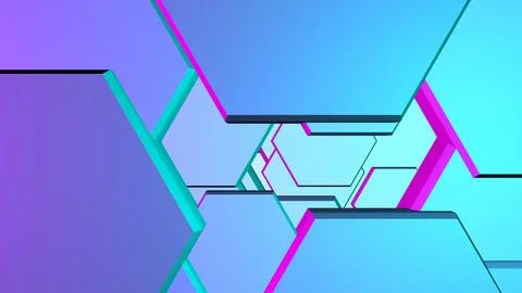 Colorful, beautiful patterns move rhythmically Stock Illustration
