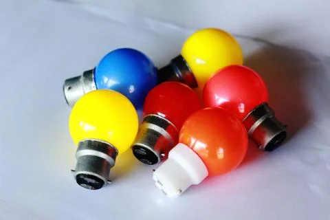 Colorful bed light Stock-Fotos