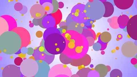 Colorful big particles floating Stock Footage 100139359
