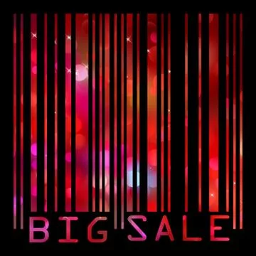 Colorful big sale bar code. EPS 8 Stock-Illustration