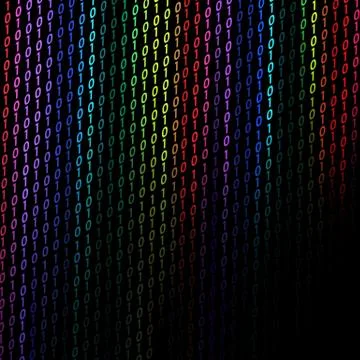 Colorful binary background 스톡 일러스트