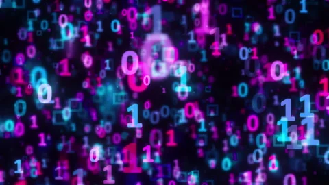 Colorful binary code Vídeos de archivo 317016846