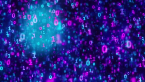 Colorful binary code Vídeos de archivo 317017006