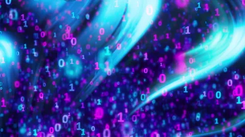 Colorful binary code Stock-Footage 347585159