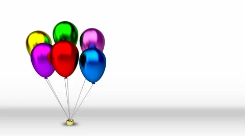 Birthday Balloons Loop Stock Video Footage | Royalty Free Birthday ...