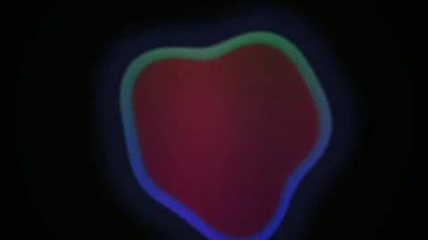 Colorful Blob Abstract Shape Morphing in Vibrant Neon Colors on Dark Backgr.. Stock Footage 343692990