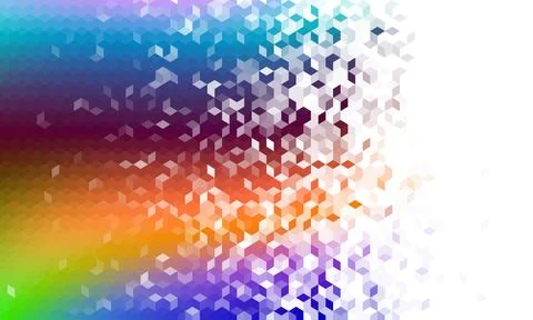 Colorful blocks background texture. Overlay cubes purple texture. 3d vector and Stock Illustration