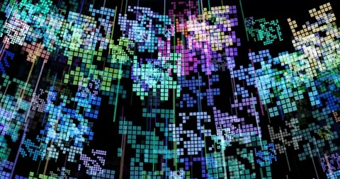 Colorful Blocks Stock Footage 113902801