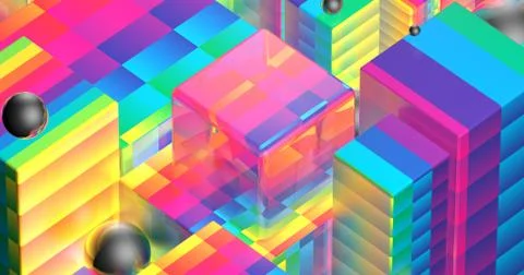 Colorful blocks Stock Illustration