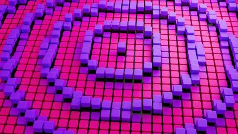 Colorful blocks waves 스톡 일러스트