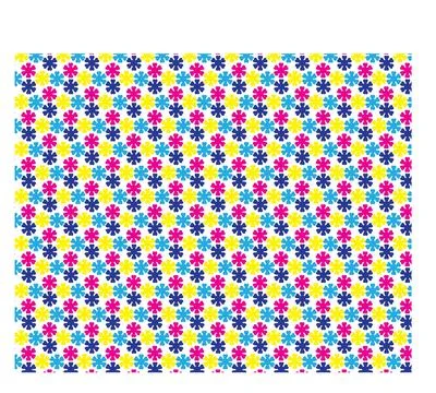 Colorful bloom pattern Stock Illustration