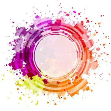 Colorful blot background Illustrazione stock