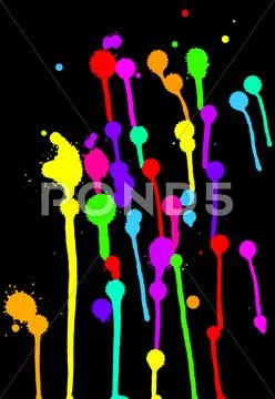 Colorful blots Stock Illustration