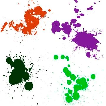 Colorful blots Stockillustratie
