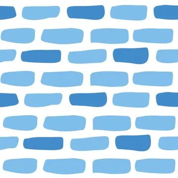 Colorful blue brick seamless pattern vector 스톡 일러스트