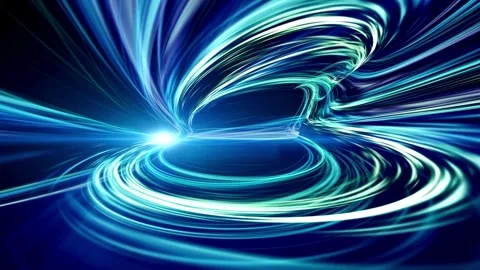 Colorful blue lines technology motion graphics background. 스톡 동영상 334024132