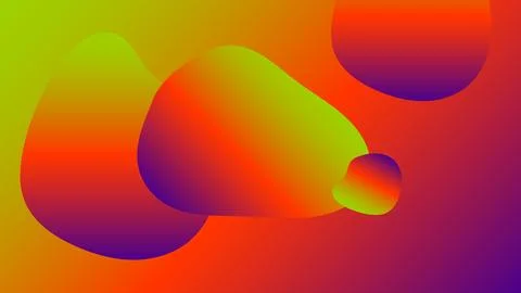 Colorful blurred background with bubbles, liquid. Modern abstract gradient .. Stock Illustration
