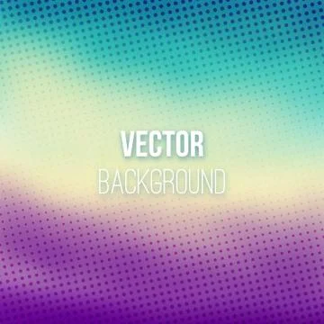 Colorful Blurred Background With Halftone Effect Stock Illustration
