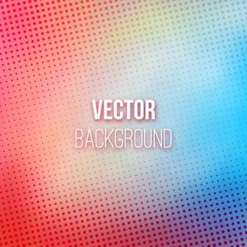 Colorful Blurred Background With Halftone Effect Stock Illustration