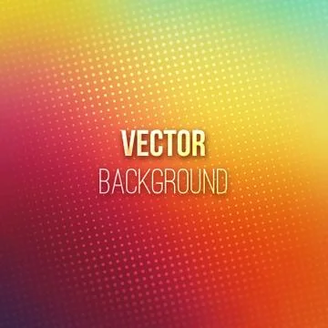 Colorful Blurred Background With Halftone Effect Stock Illustration