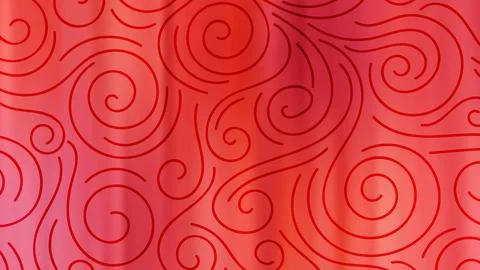 Colorful blurred background with thin line curls, swirls. Curly modern abst.. Stock Illustration