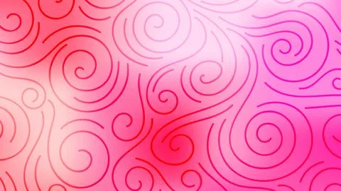 Colorful blurred background with thin line curls, swirls. Curly modern abst.. Stock Illustration