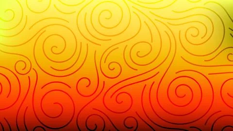 Colorful blurred background with thin line curls, swirls. Curly modern abst.. Stock Illustration
