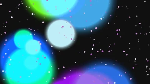 Colorful Blurred Circles in Space Background. Stock Footage 330926524