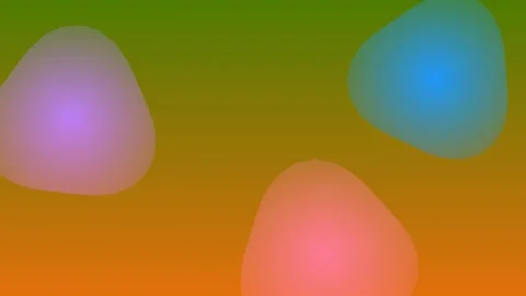 Colorful Blurred Shapes Moving on Gradient Background. Stock Footage 329426136