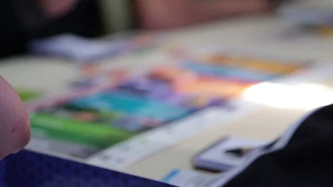 Colorful board game Stock Footage 77053111