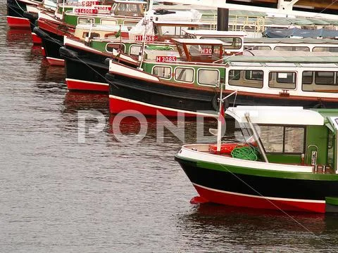 Colorful boats Stock Photos