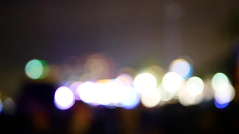 Colorful Bokeh abstract blurred background music festival stage Vídeos de archivo 276345156