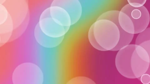 Colorful bokeh background, abstract bubbles, vibrant colors, rainbow effect Stock Footage 330518584