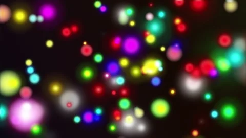 Colorful Bokeh CG effect Video stock 143224092