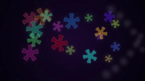 Colorful Bokeh Circles Floating Abstract Background Animation Vídeos de archivo 346660618