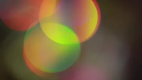 Colorful bokeh with delicate flames Stockbeeldmateriaal 309590714