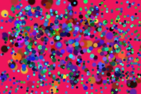 Colorful bokeh design featuring various-sized circles with blurred edges on.. Stock Illustration