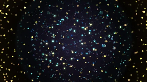 Colorful Bokeh Dots Subtle Network Web Connected Particles Stock-Footage 319757196