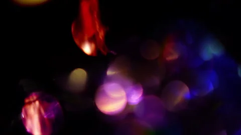 Colorful, bokeh, Full screen, active, black background, Stock Footage 320324747